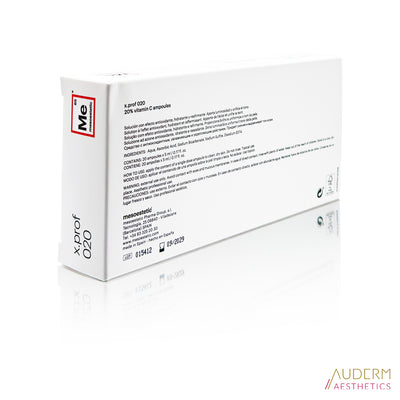 mesoestetic x.prof 020 20% vitamin C ampoules 20 x 5 ml