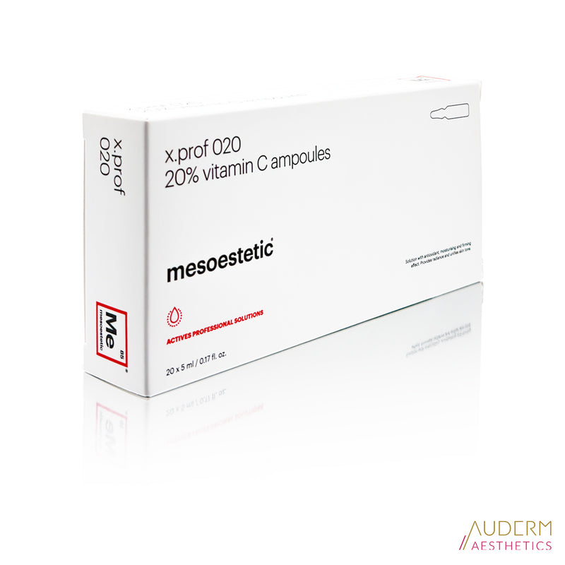 mesoestetic x.prof 020 20% vitamin C ampoules 20 x 5 ml